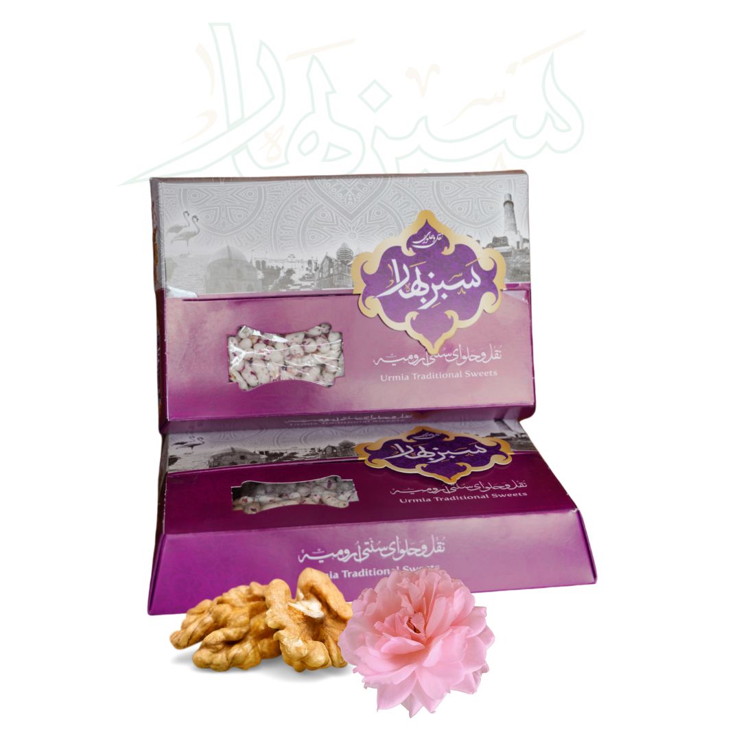 نقل ابریشمی گل محمدی